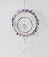 Amethyst and labradorite sun catcher