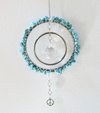 Turquoise howlite sun catcher