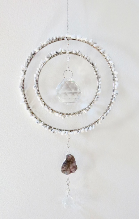 Howlite sun catcher