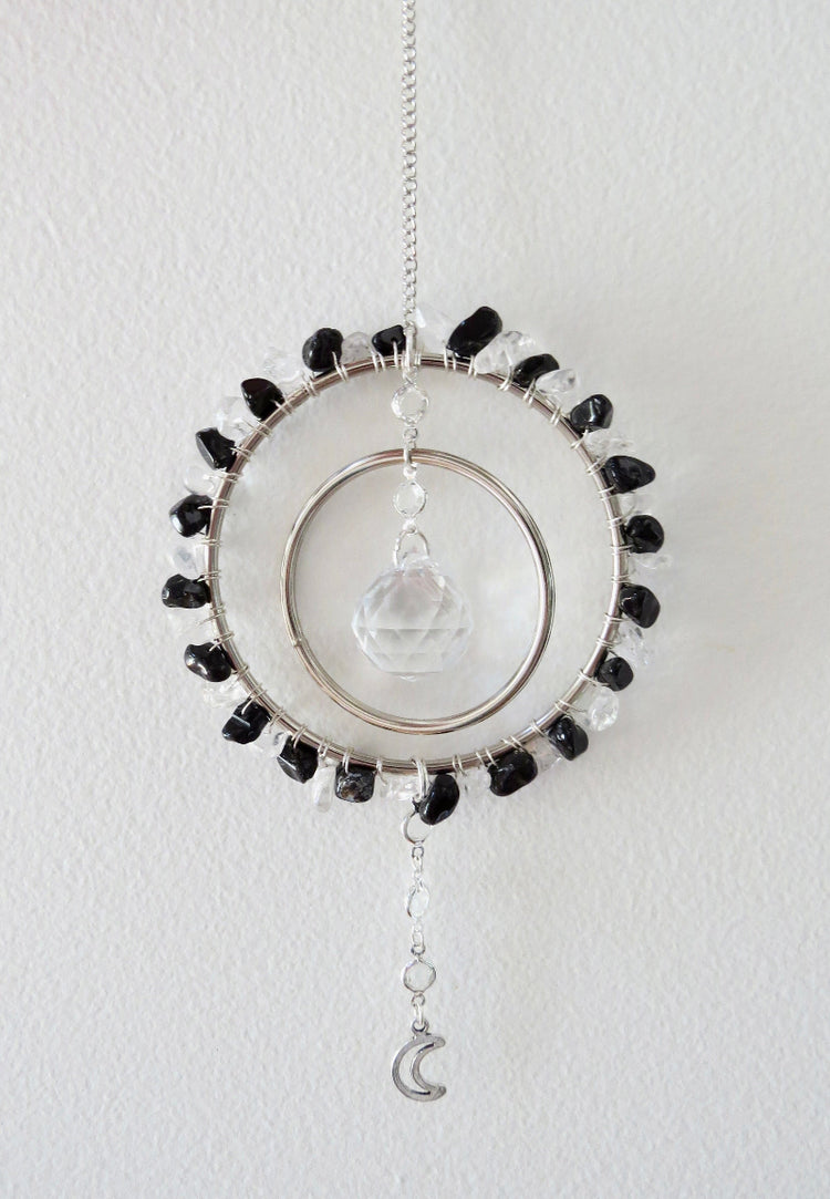 Onyx and quartz sun catcher
