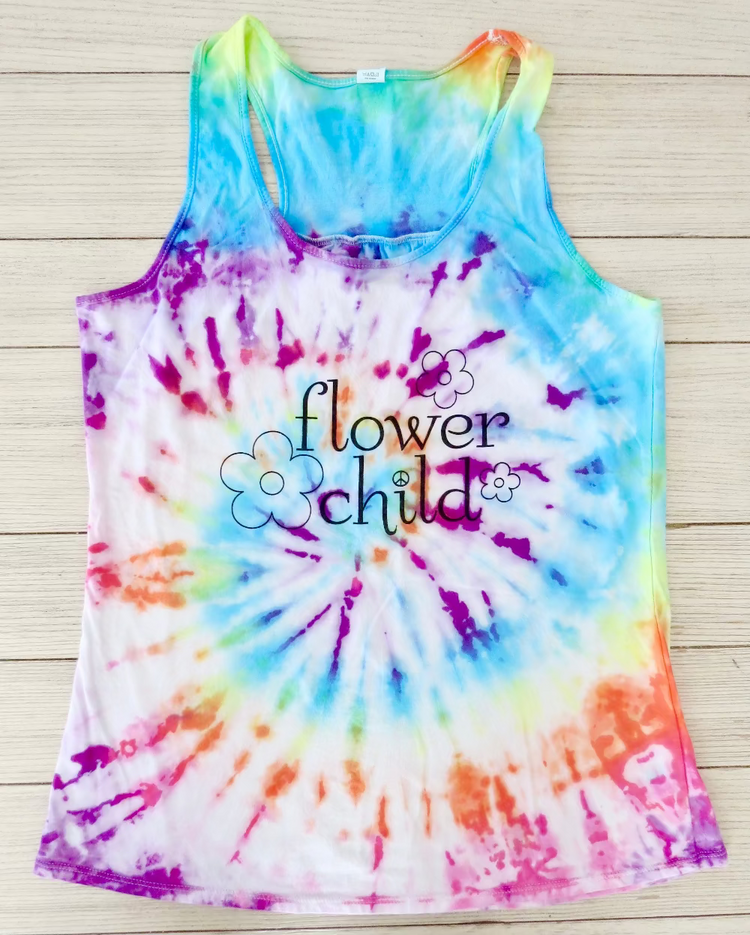 Flower child tank top