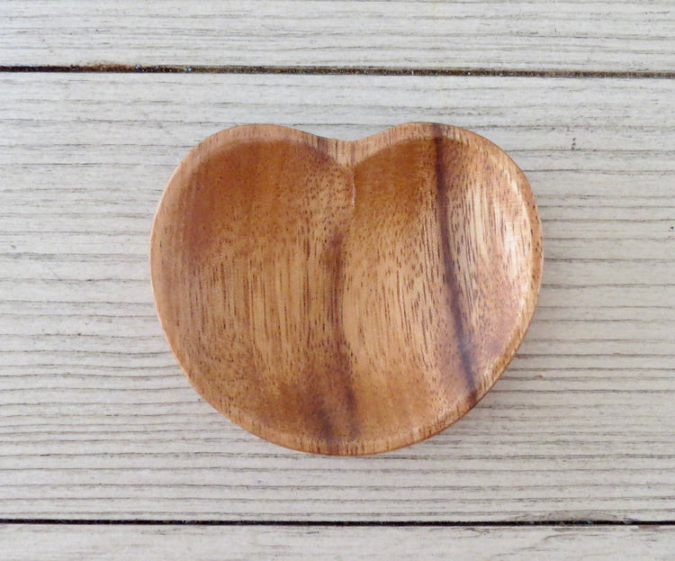 Wooden heart dish