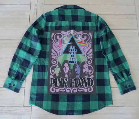 UP-CYCLED Pink Floyd flannel