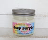 Deep purple candle