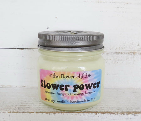 Flower power candle