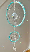 Turquoise howlite sun catcher