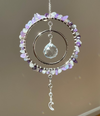 Amethyst and labradorite sun catcher
