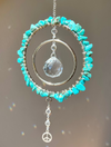 Turquoise howlite sun catcher
