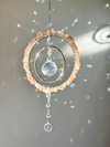 Peach moonstone sun catcher