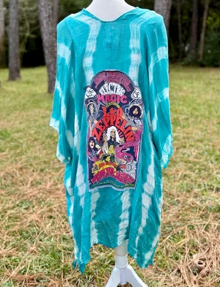 UP-CYCLED Led Zeppelin kimono