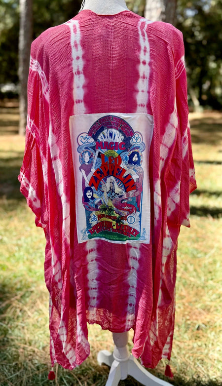 UP-CYCLED Led Zeppelin kimono