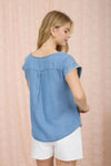 Denim 60s flashback top