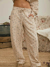 Floral sweat pants