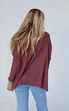 Mauve long sleeve top