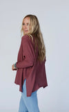 Mauve long sleeve top