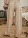 Floral sweat pants