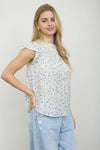 Floral babydoll top