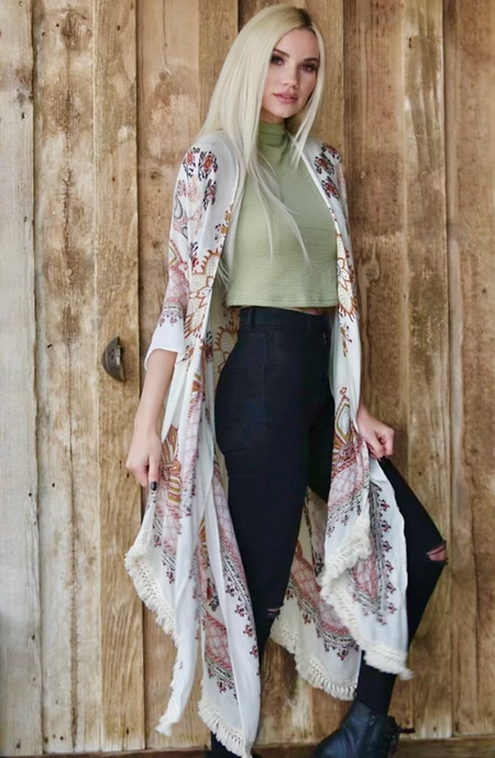 Bohemian kimono