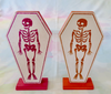 Skeleton coffin decor