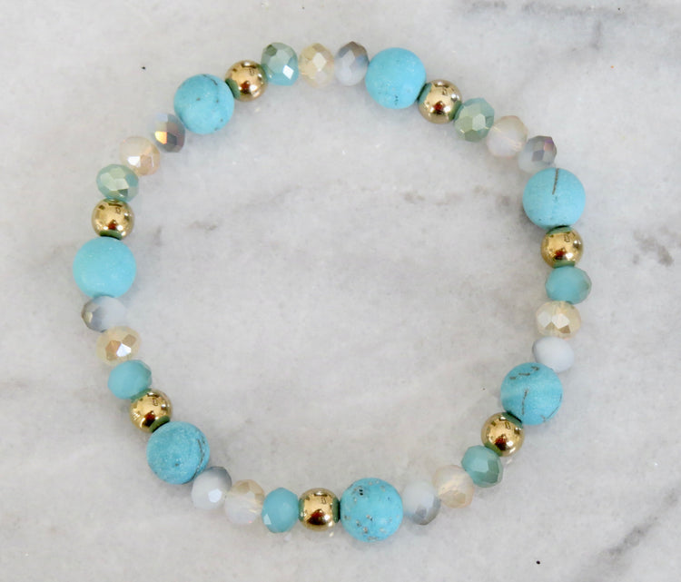 turquoise beaded bracelet