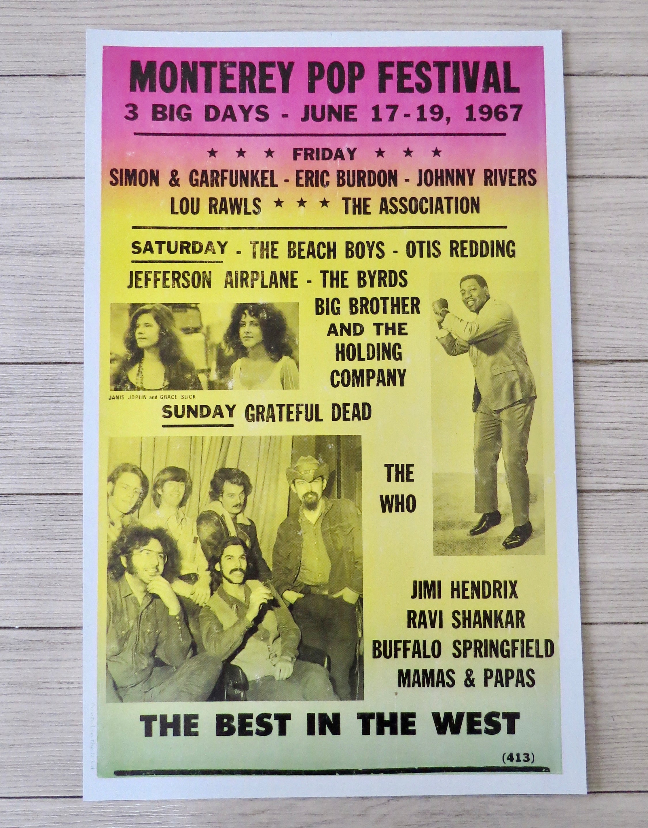 1967 monterey pop festival poster The Flower Child