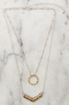 layered chevron necklace