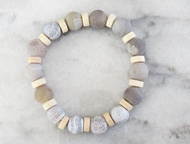 natural stone beaded bracelet