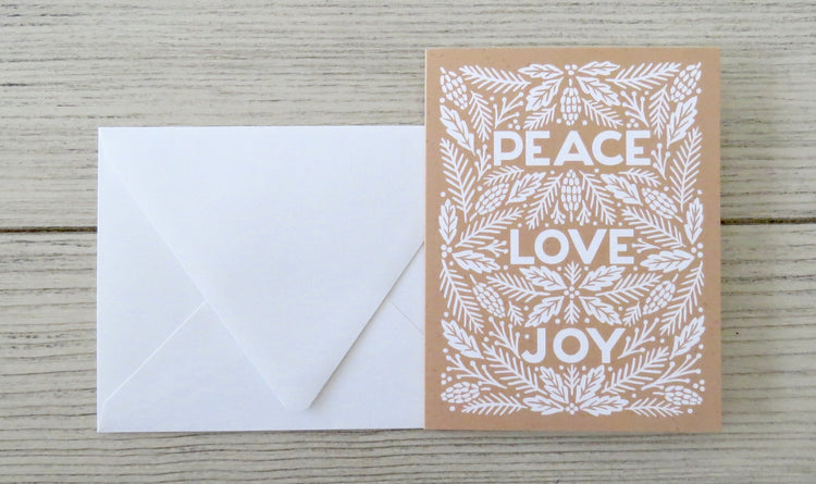 peace love joy card