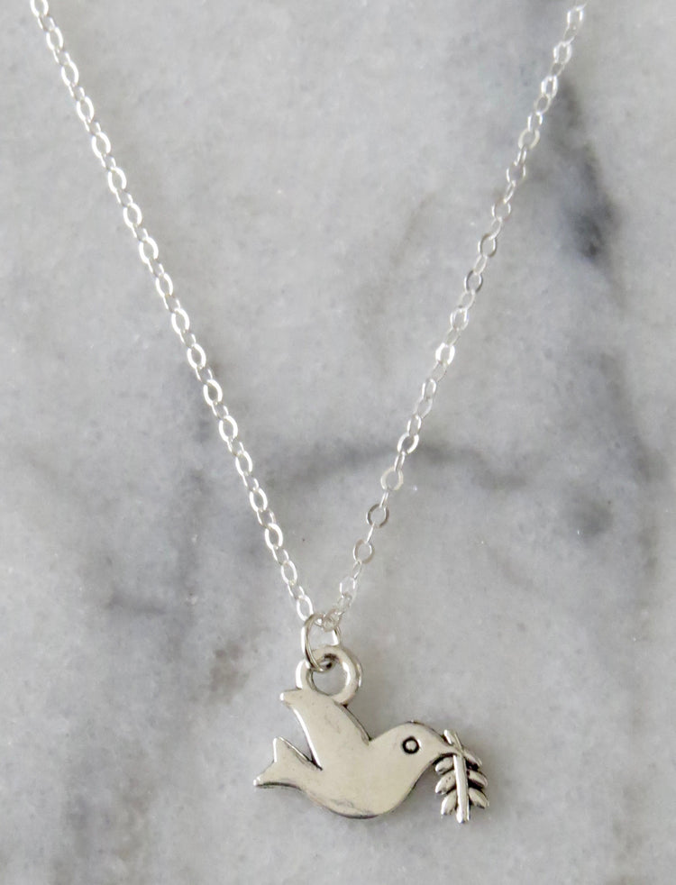 peace dove necklace